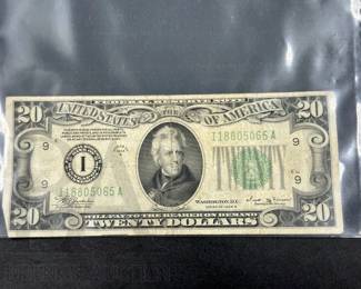 $20  bill