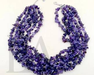 amethyst stone necklace