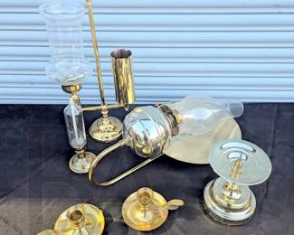brass lamps