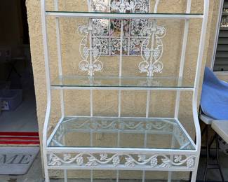 Wrought iron bakers rack 