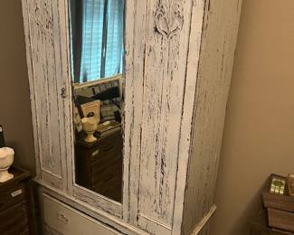 repurposed vintage armoire
