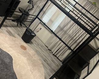 nice bed/desk area combo