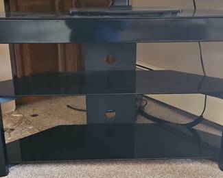 Black Glass Media Console