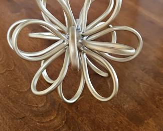 Gold Metal Floral Sculpture