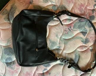 Black Studded Hobo Handbag third image