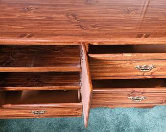 Pine Dresser with Carved Doors third image