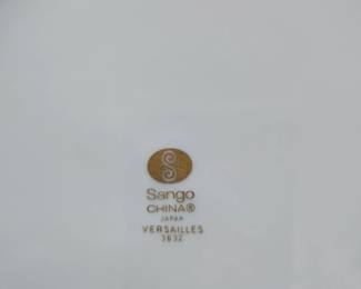 Sango Versailles Gravy Boat and Saucers Set fourth image