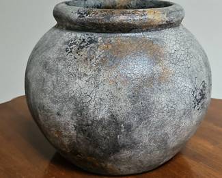 Cracked Glaze Ceramic Pot