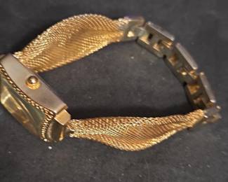 Gold Tone Mesh Watch second image