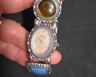 Sterling Silver Gemstone Watch