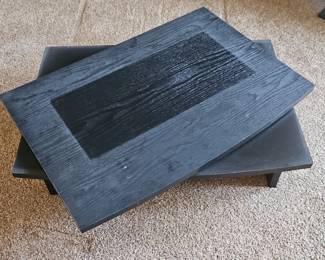 Black Wood Grain Coffee Table