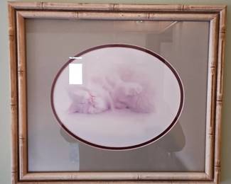 Framed Persian Kitten Print