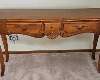 Three Drawer Console Table