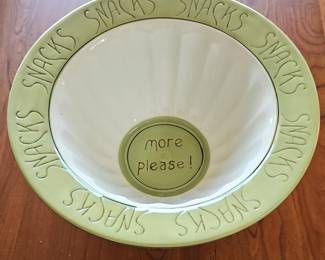 Snack bowl with more please