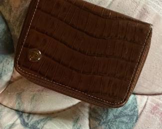 Brown Croc Embossed Wallet