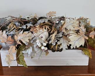 Rustic Wooden Box Fall Arrangement