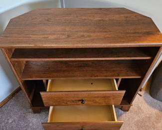 Corner TV Stand with Drawers second image