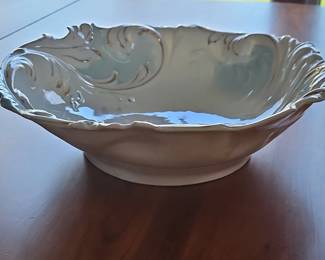 Ornate Porcelain Serving Bowl second image