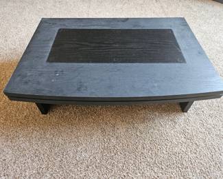 Black Wood Grain Coffee Table second image