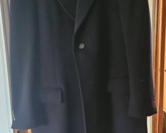 Mens Wool Cashmere Blend Overcoat