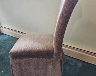 Skirted Upholstered Dining Chair second image