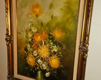 Chrysanthemums Still Life Oil Painting