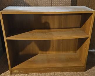 Twoshelf wooden bookcase