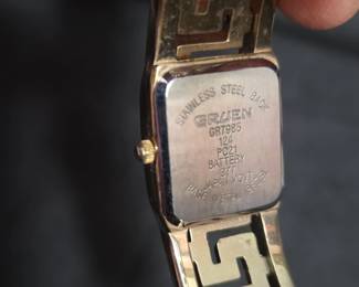 Womens GoldTone Gruen Bangle Watch second image