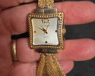 Gold Tone Mesh Watch