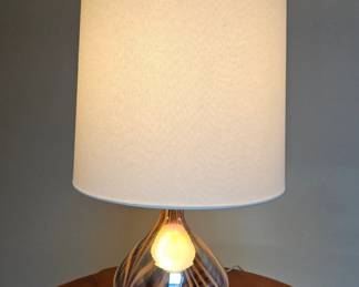 Amber Swirl Glass Table Lamp second image