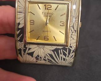 Floral Cuff Watch