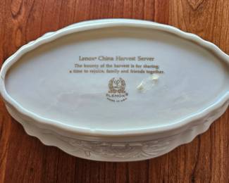 Lenox China Oval Serving Dish with Gold Trim second image
