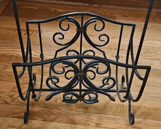Wrought Iron Magazine Rack