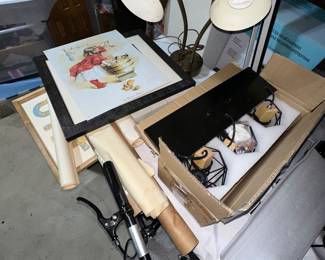 Wall art, knee scooter