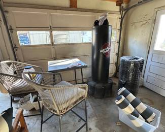 Outdoor table with 2 chairs