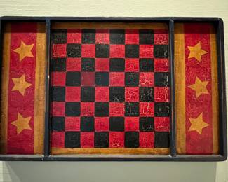 John Hulbert Wood Checkerboard Game~ $120.00