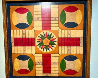 Folk Art Pacheesi Game Board By John Hulbert~$175