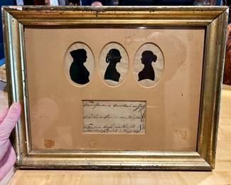Trio Silhouettes From 1839~ $195