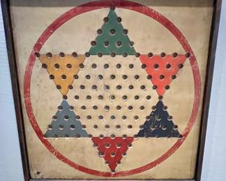 Diane Allison Chinese Checkers Americana Game Board~ $175.00