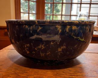 Bennington Blue Agate Family Reunion Bowl~ $65.00