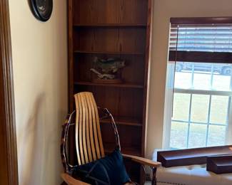 rocker, bookcase