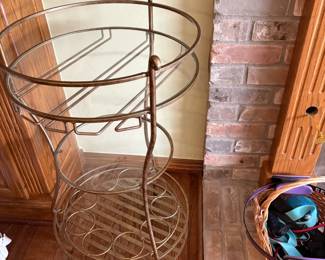 Hollywood Regency style bar cart