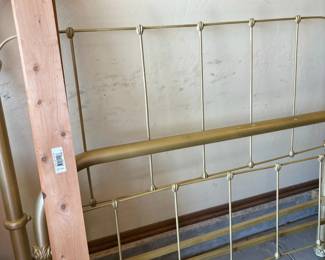 brass bed