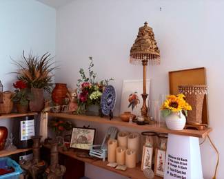 candles, decor, floral, lamp