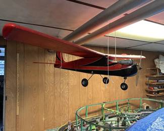 Vintage gas powered RC airplane, engine included.