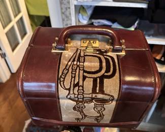 Vintage Italian made Principe leather travel case