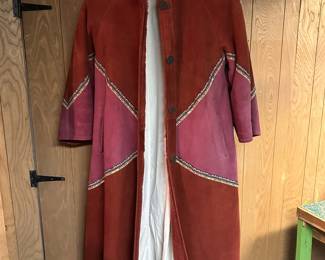 Vintage Fentoni suede coat