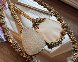 Vintage vanity dresser set