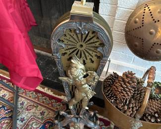 Brass fireplace accessories