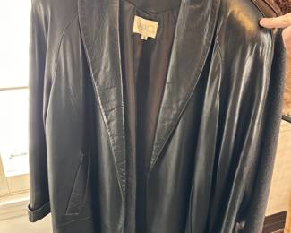Vakko leather jacket, size small